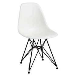 Vitra Eames DSR 43cm Side Chair White / Black